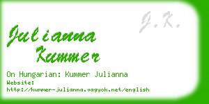 julianna kummer business card